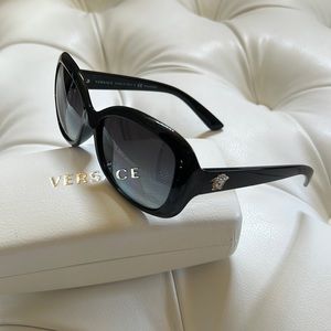 Versace Polarized Black Sunglasses